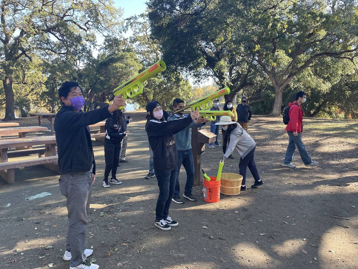 Bazooka Blast at a team event