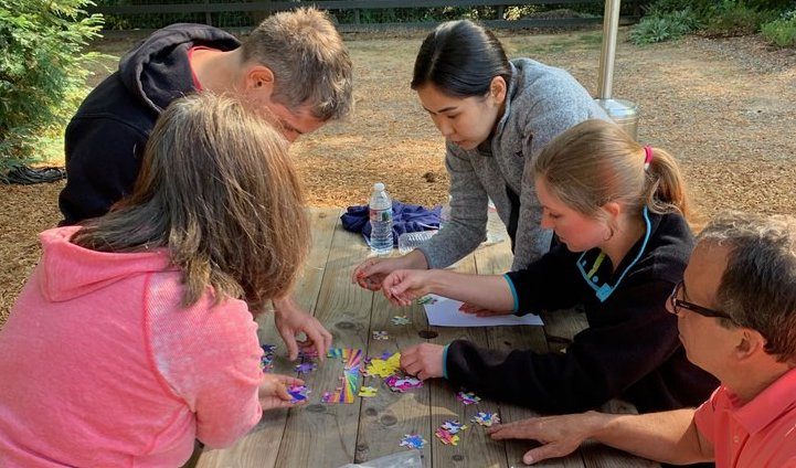 Color Maze at a team event
