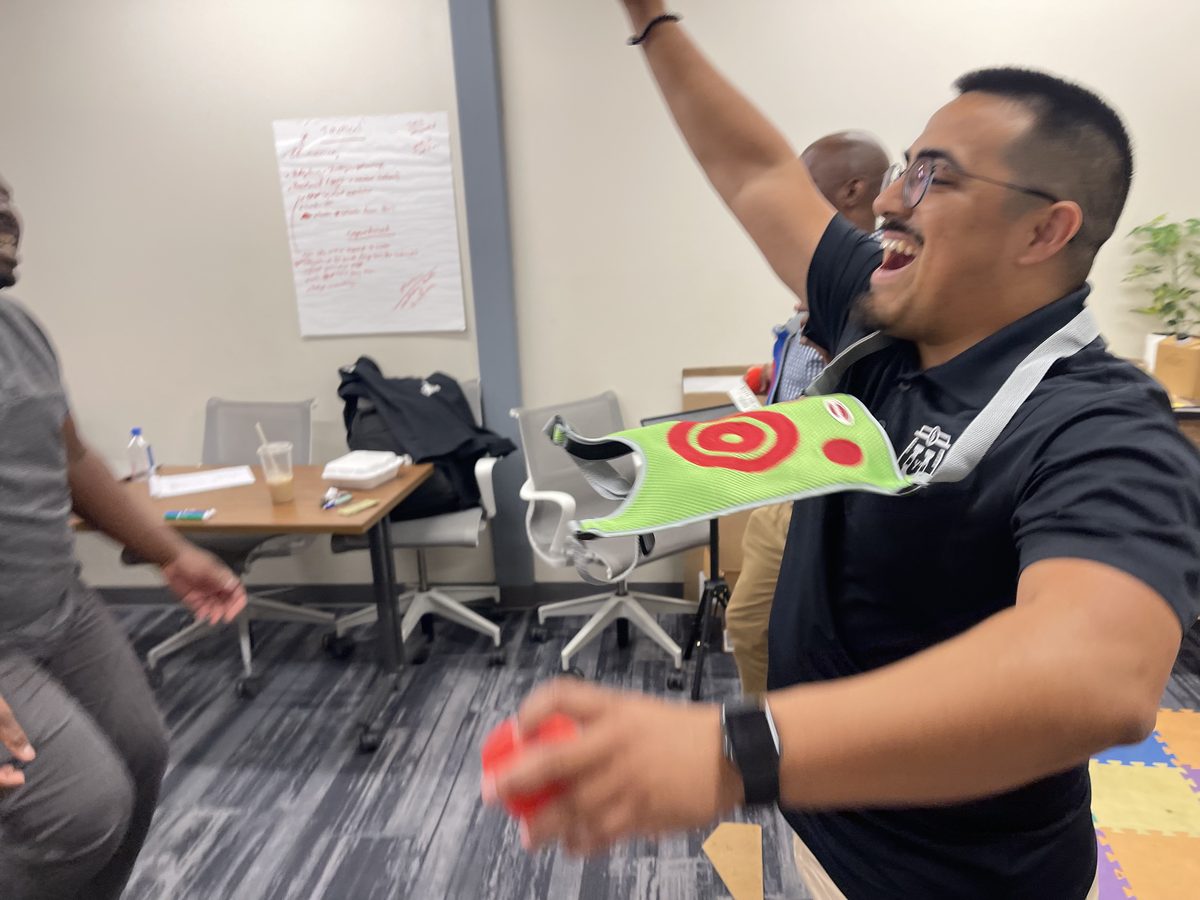 Human Target at a team event