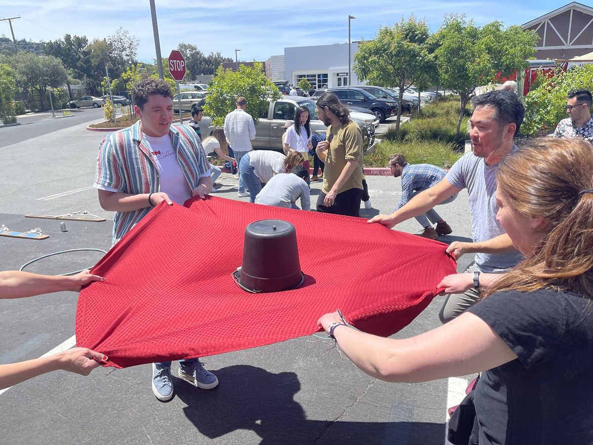 Magic Carpet at a team event