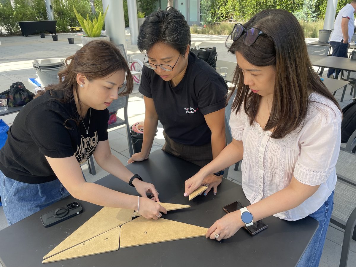 Tangram Challenge at a team event